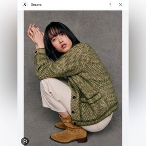 NWOT - Sézane Noah - Perfect Green - XL